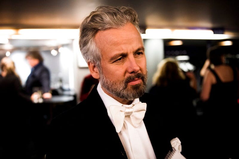  Ari Behn is interviewed during the Celebrity Gala 2016 and Wenche Foss' honorary award at Chat Noir in Oslo. Scandinavian author Ari Behn