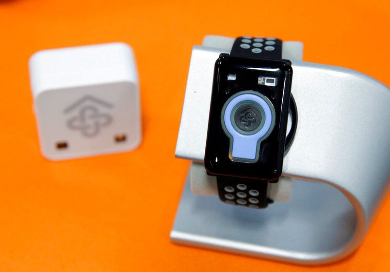he CarePredict Tempo Series 3 appears on display at the CarePredict booth during CES 
