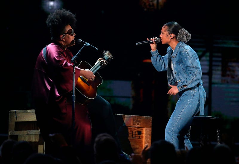 Brittany Howard, left, and Alicia Keys perform at the 62nd annual Grammy Awards on Sunday, Jan. 26, 2020, in Los Angeles.