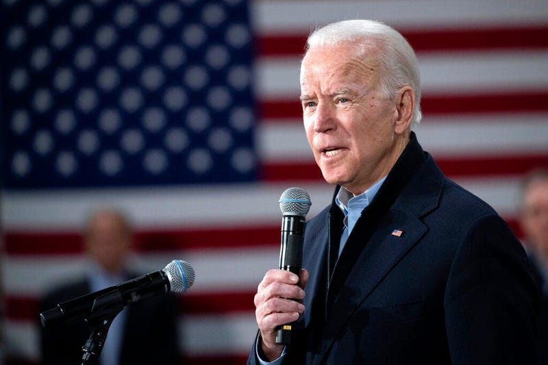 Democratic presidential candidate former Vice President Joe Biden speaks during a campaign rally, Tuesday, Feb. 4, 2020, in Nashua, N.H.