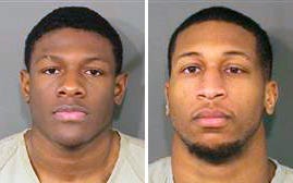 Franklin County Ohio Sheriff show Jahsen Wint, left, and Amir I. Reip, right. Police say two Ohio State University football players have been charged with rape and kidnapping. The Columbus Dispatch reports that 21-year-old defensive players Amir I. Riep a