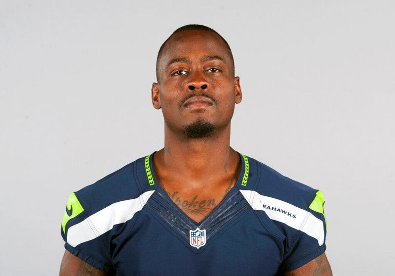 FILE - This is a 2015 file photo showing Tarvaris Jackson of the Seattle Seahawks NFL football team. Former NFL quarterback Tarvaris Jackson has died in a one-car crash outside Montgomery, Ala. (AP Photo/File)