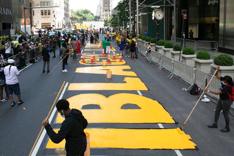 Black Lives Matter Mural New York (AP)