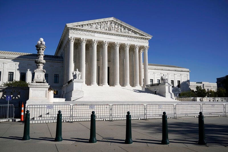 FILE - In this Nov. 4, 2020 photo, The Supreme Court in Washington.