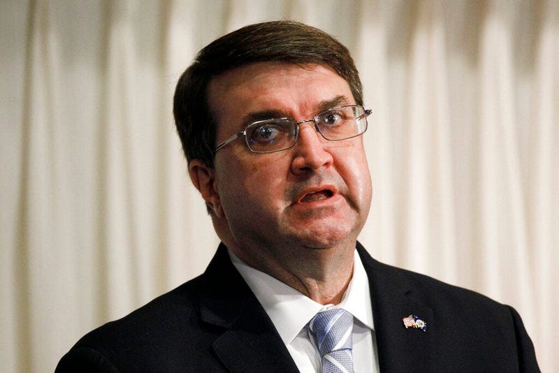 FILE - In this July 7, 2020 file photo, Secretary of Veterans Affairs Robert Wilkie speaks at the National Press Club in Washington.