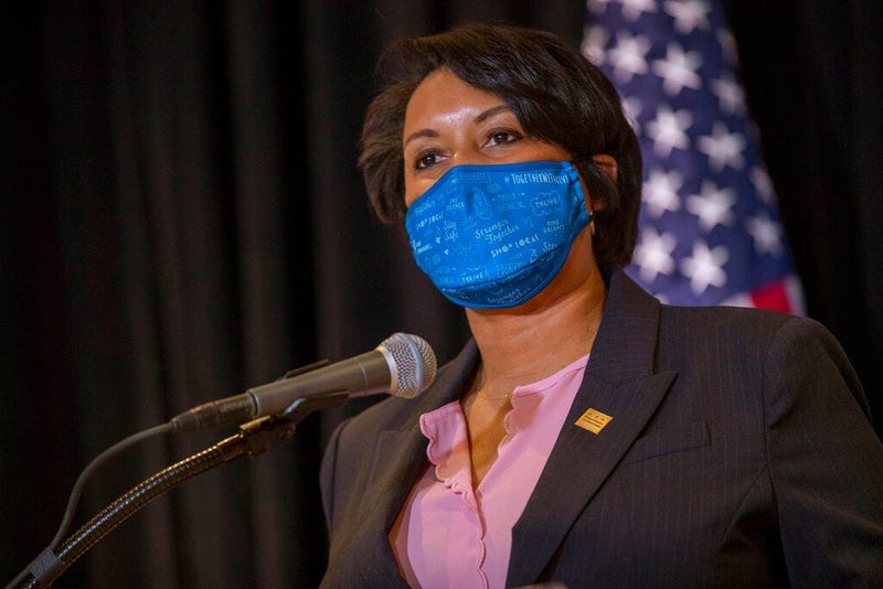 In this Dec. 17, 2020 file photo, District of Columbia Mayor Muriel Bowser speaks during a news conference in Washington. (Shawn Thew/Pool via AP, File)