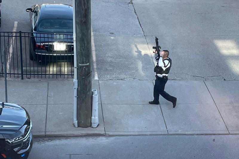 Police on scene of Louisville bank shooting