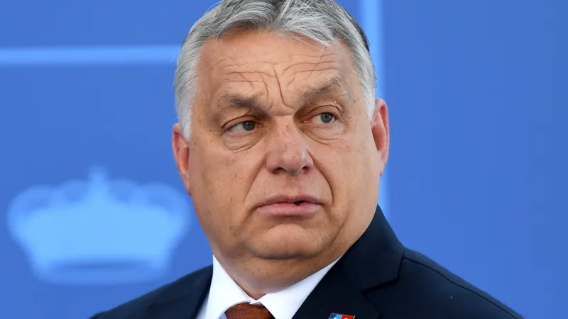 Hungary's autocratic PM Orban addressing U.S. conservatives
