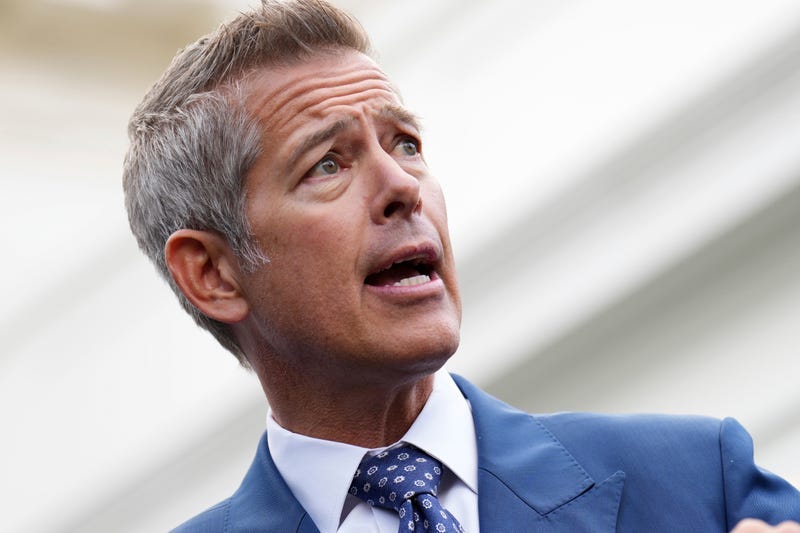 Transportation Secretary Sean Duffy speaks to the media about the impact of the government shutdown on the aviation industry, outside of the West Wing of the White House on Oct. 30, 2025