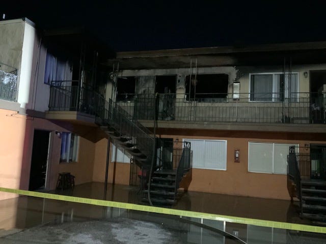 Apartment fire on Valley View and Pennwood on 12-29-20