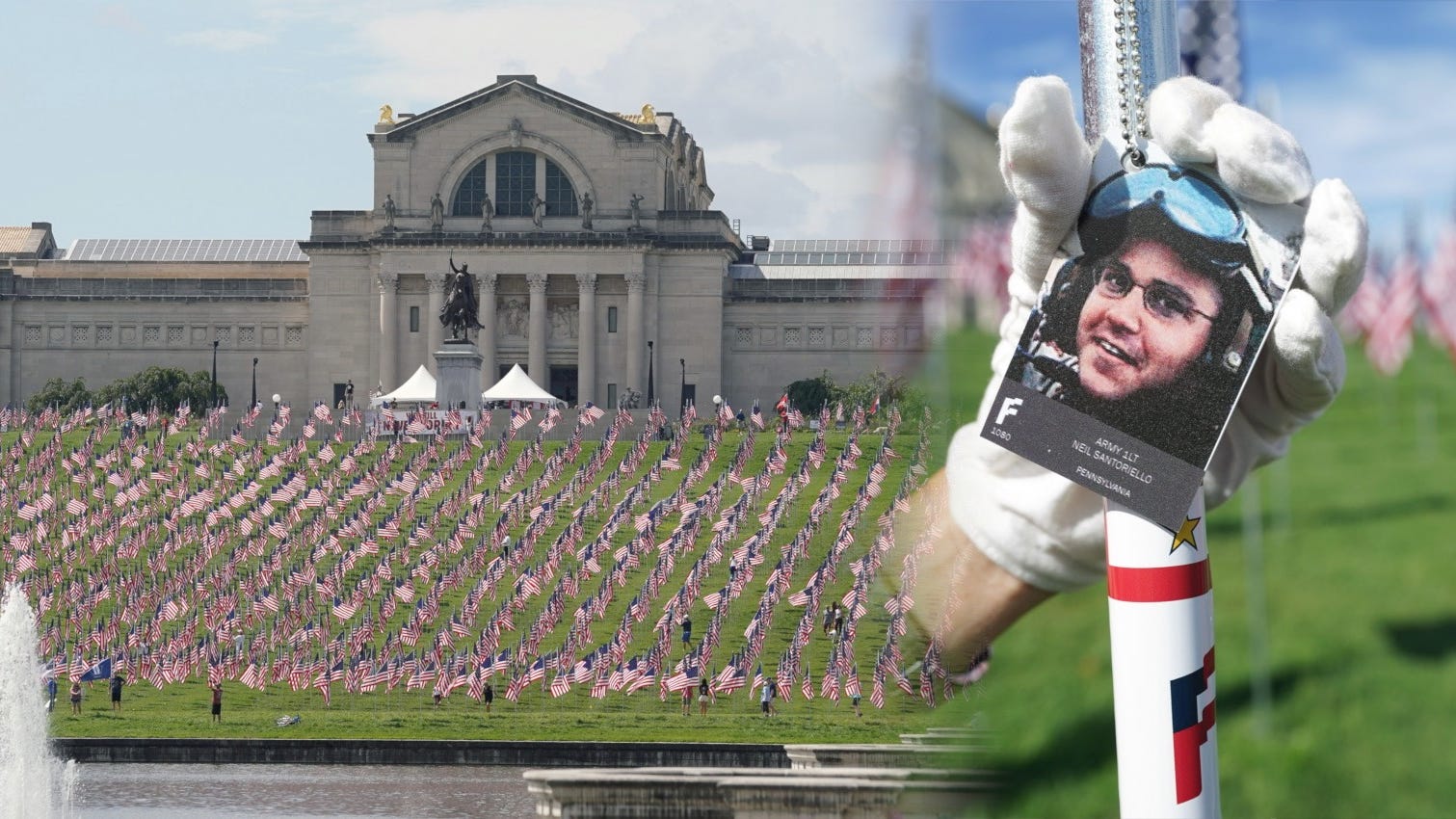 PHOTOS: 7,582 majestic American flags planted in St. Louis honor fallen soldiers since 9/11