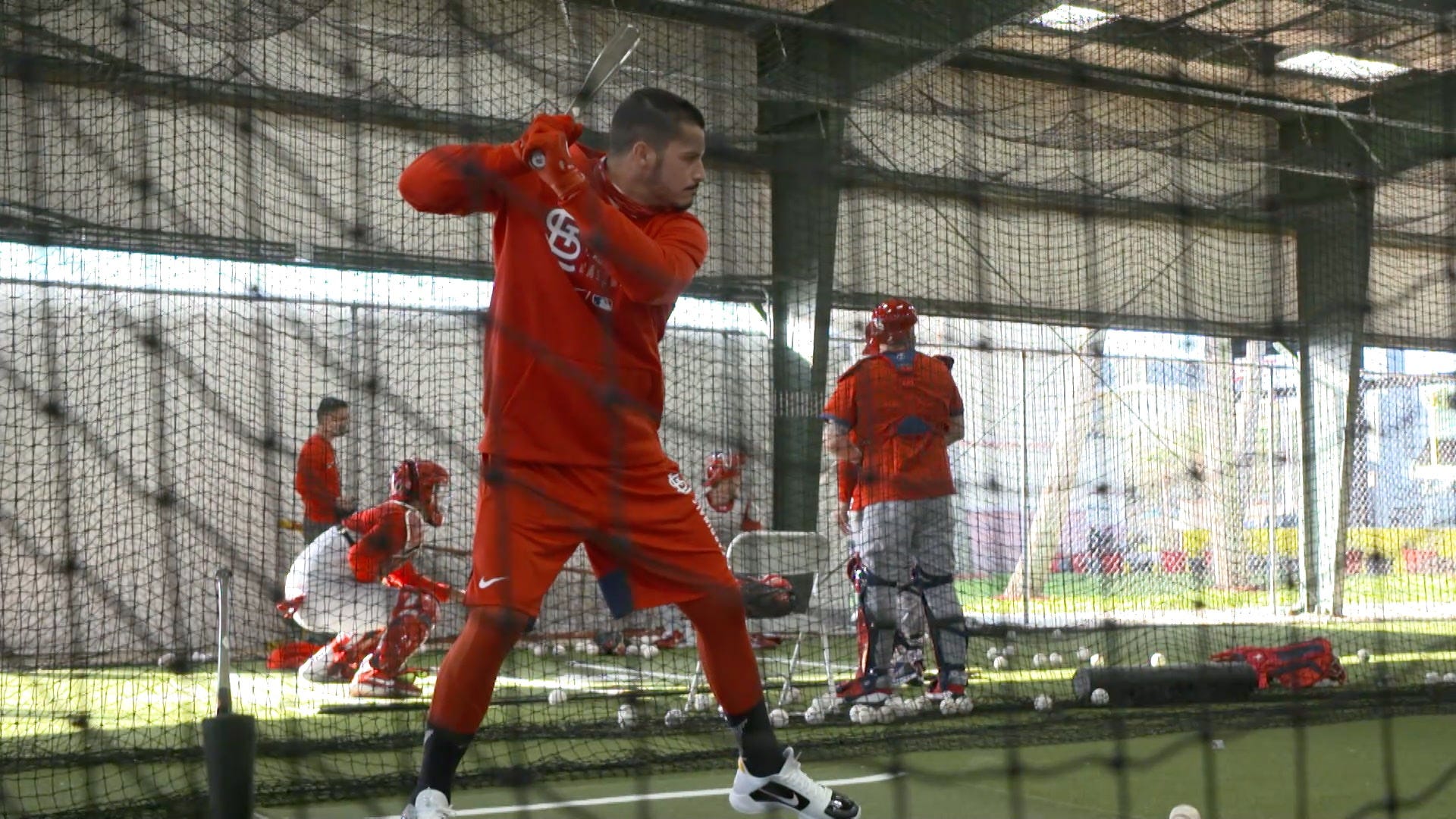 WATCH: Nolan Arenado says 'no surprises' in first official workout with St. Louis Cardinals