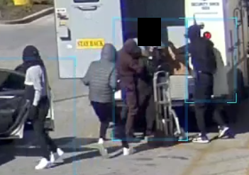 group robbing truck