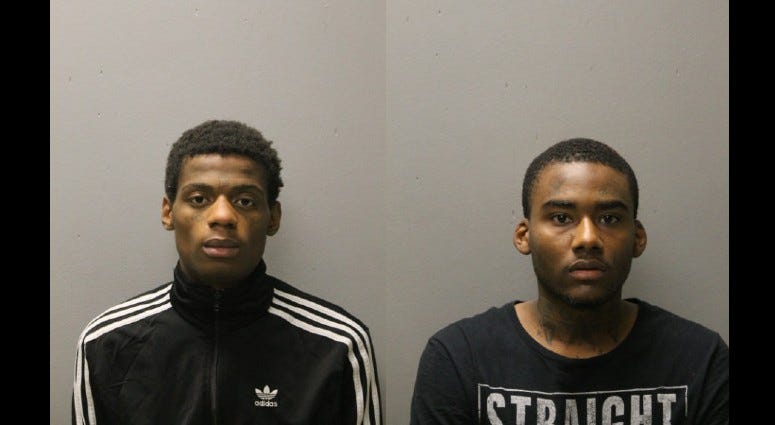 Antwon Montgomery, 19, (left) and Deandre Jennings, 21