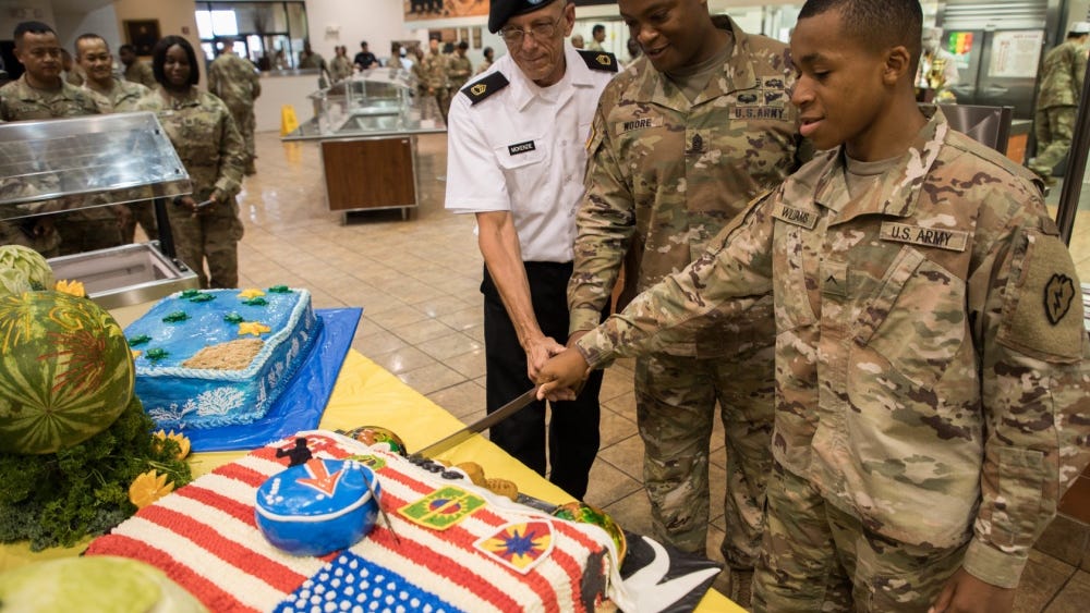Army celebrates 246th birthday with wreath-laying, cake cutting