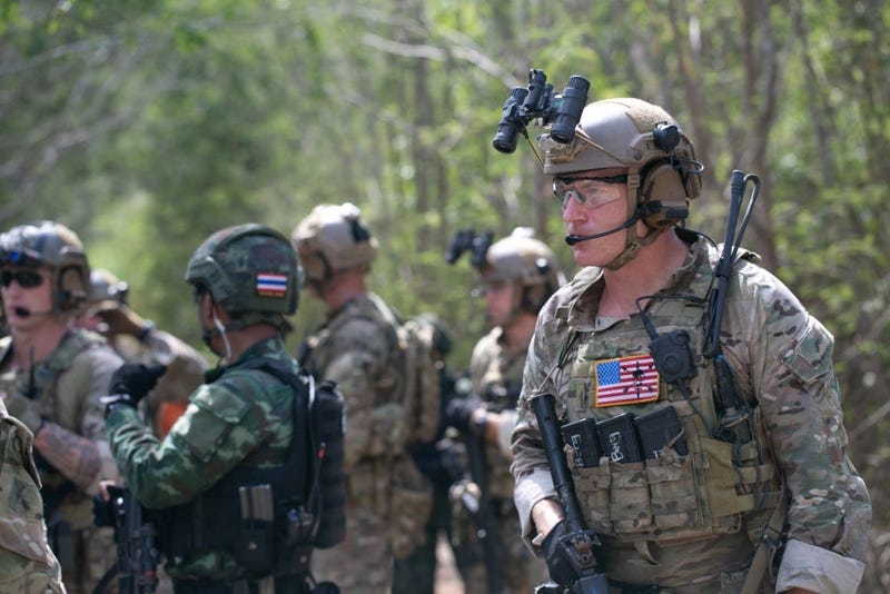 Special Forces training troops in Thailand