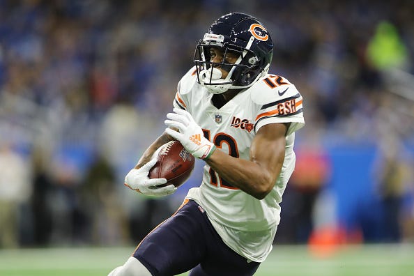 Bears WR Allen Robinson makes a play against the Lions. 