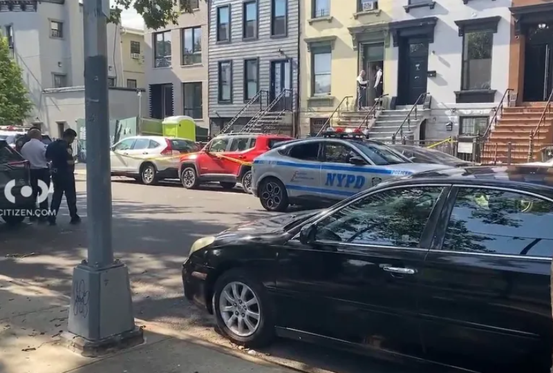 Police investigate after a 54-year-old man was shot and killed outside 751 Monroe St. in Bedford-Stuyvesant, Brooklyn on Wednesday afternoon.