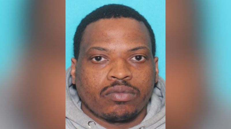 Lamont Sparrow, wanted in connection with a vehicle outside a Pennsylvania State Police barrack in 2024.