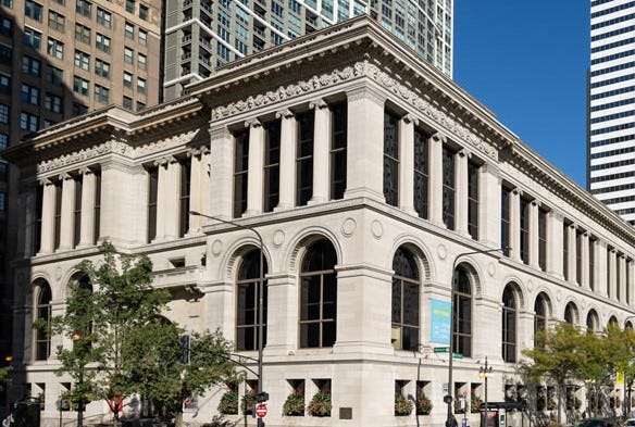 exterior of Chicago Cultural Center
