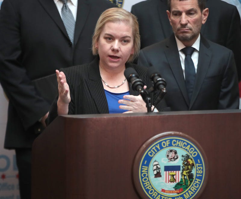 Allison Arwady at lectern