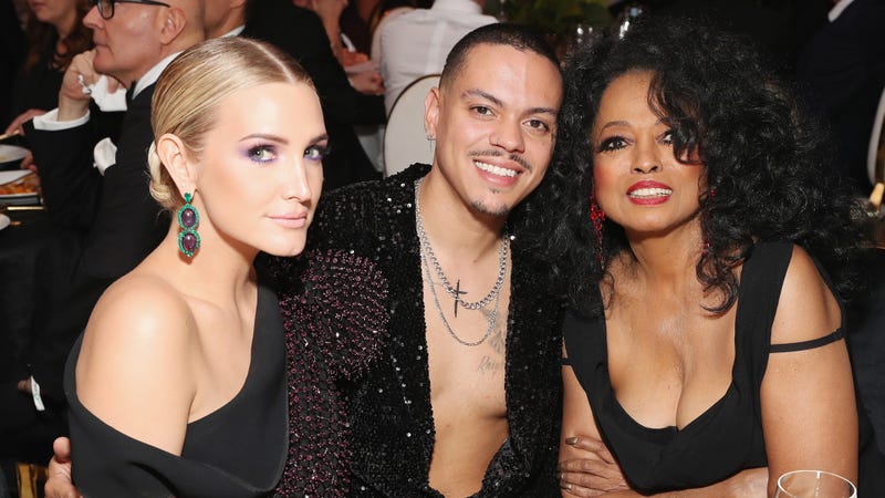 Ashlee Simpson, Evan Ross, and Diana Ross