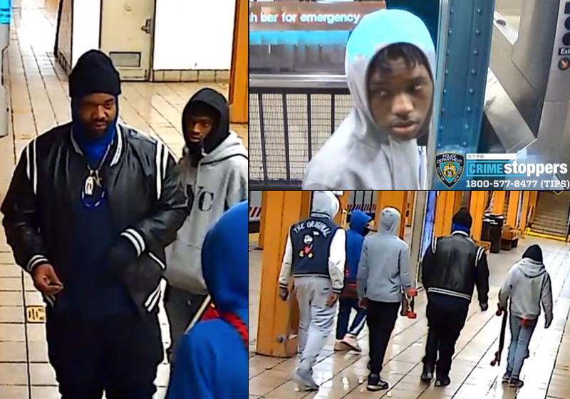 Police released images of the four suspects on Wednesday