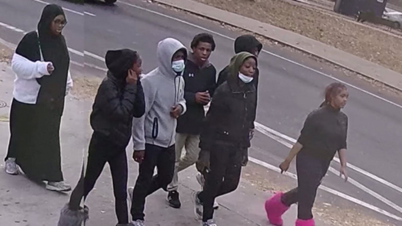 Philadelphia police are looking for a group of teens who randomly attacked at least three people in Spring Garden and Center City.