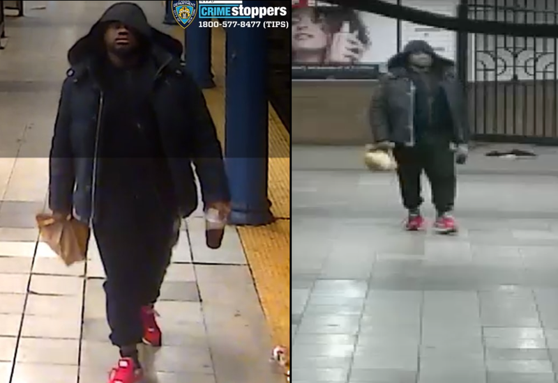 Police released images Tuesday of a suspect in Sunday night's attempted rape aboard a 2 train on the Upper West Side