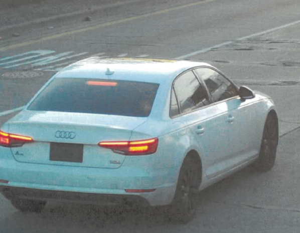 Suspect vehicle in a hit-and-run in Detroit. 