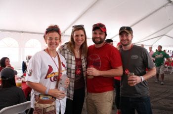 Fans rally early for the Cardinals Home Opener at KMOX Kegs & Eggs