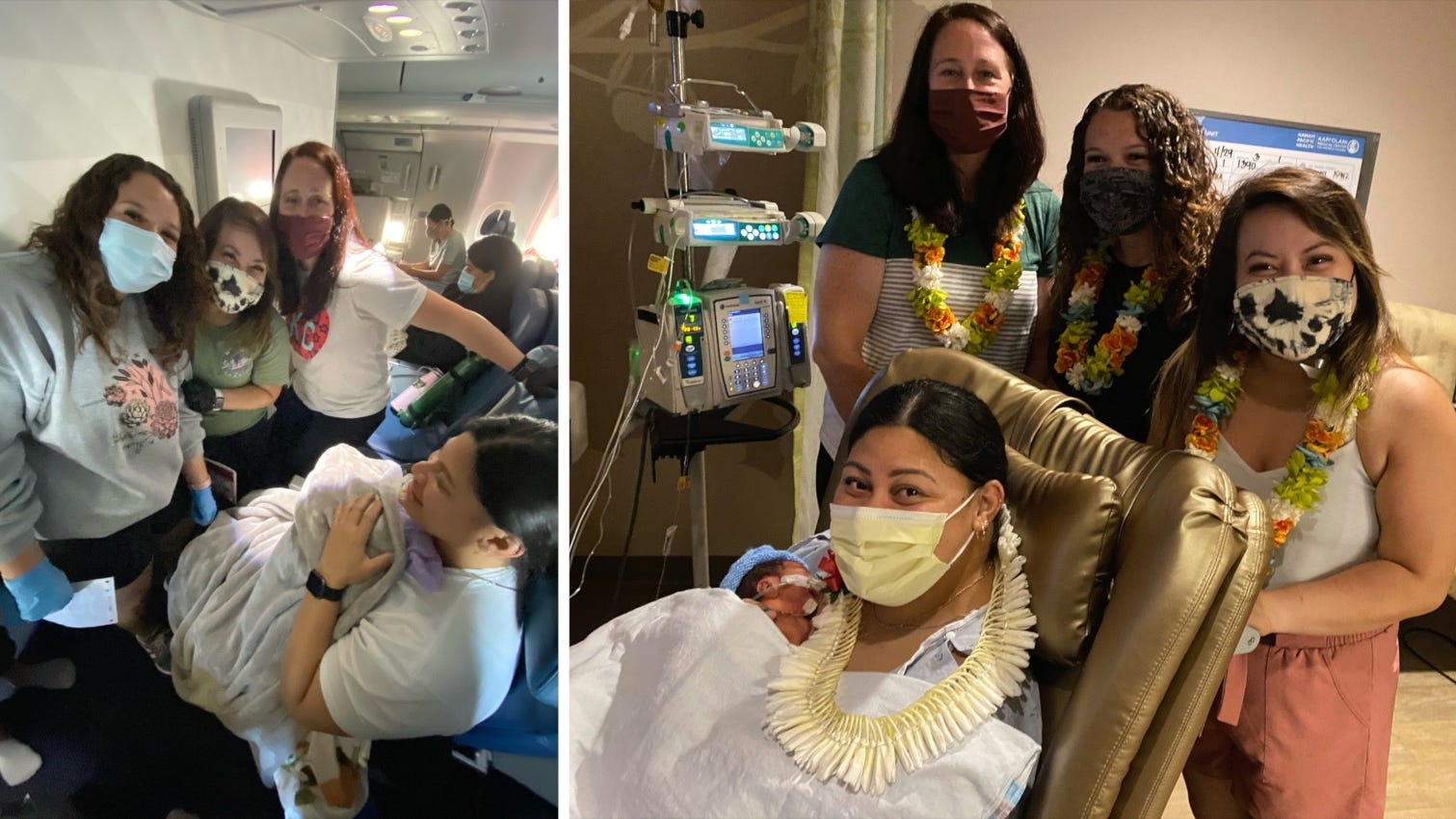 'I’m just so lucky': Nurses help with emergency birth on flight to Hawaii