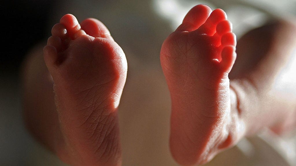 Baby girl born on 2/22/22 at 2:22 a.m. in delivery room 2