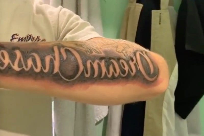 18 Year Old Gets Backward Tattoo