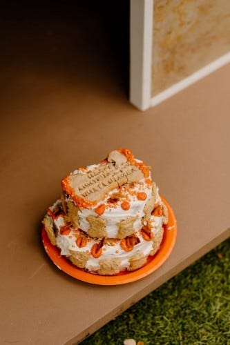 Bacon cake at Whataburger dog event