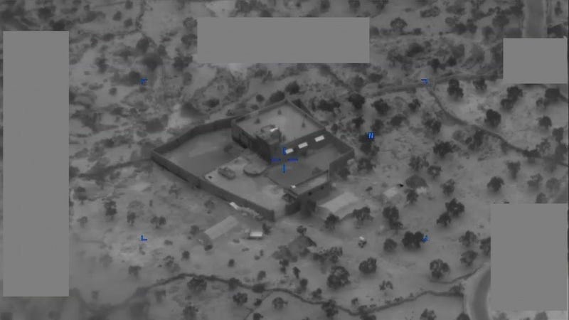Image from video footage of raid that killed ISIS leader Baghdadi