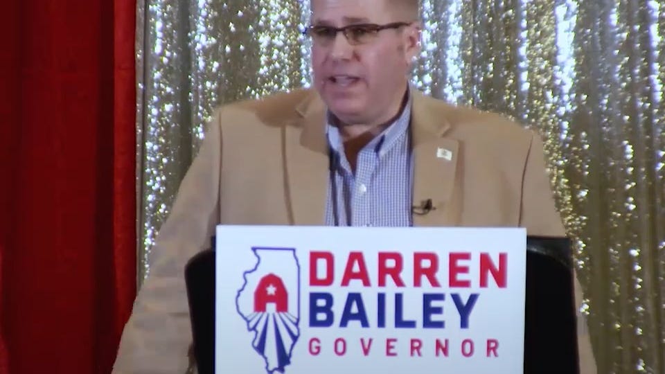 GOP Illinois governor candidate Darren Bailey blasts Pritzker for how he's handled soaring gas prices in the state