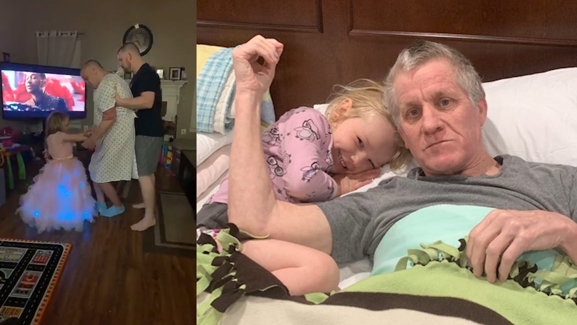 Watch 3-Year-Old's Sweet Dance with Sick Grandfather
