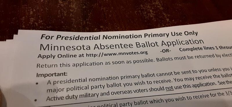 Absentee ballot