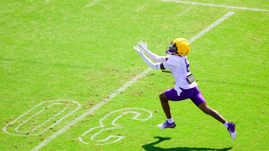 Wide receiver Barion Brown is looking to be a playmaker at LSU