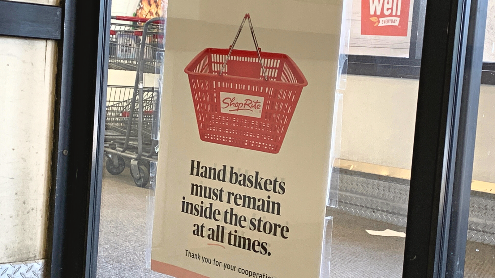 Supermarkets say more customers are walking off with store hand baskets since New Jersey bag ban took effect