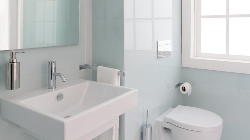 Clean and fresh bathroom with natural light