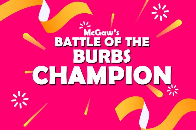 battle of the burbs WINNER