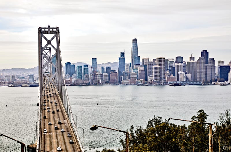 The Bay Bridge.