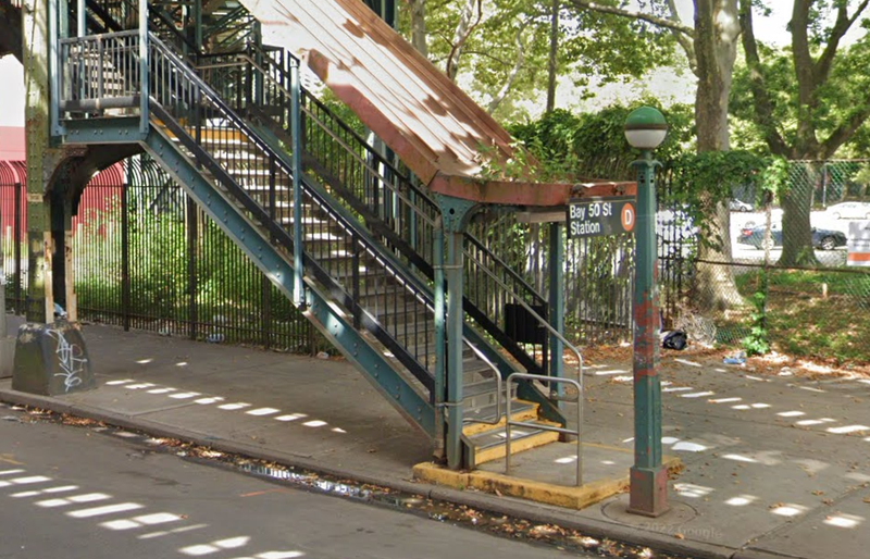 A man was stabbed on the northbound D platform at the Bay 50th Street subway station in Gravesend, Brooklyn on Saturday morning.