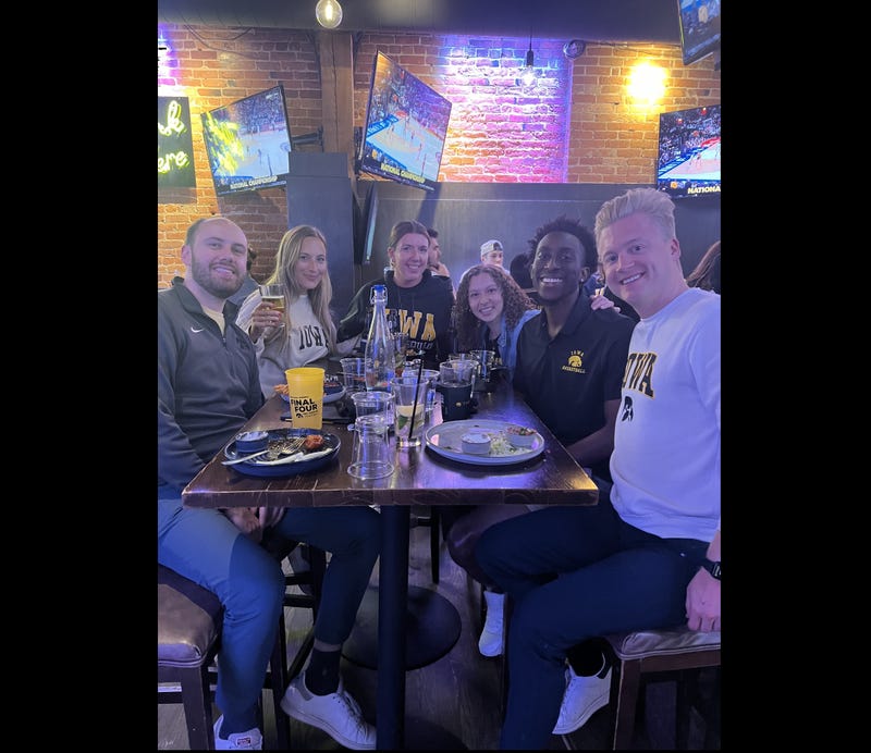fans at a bar