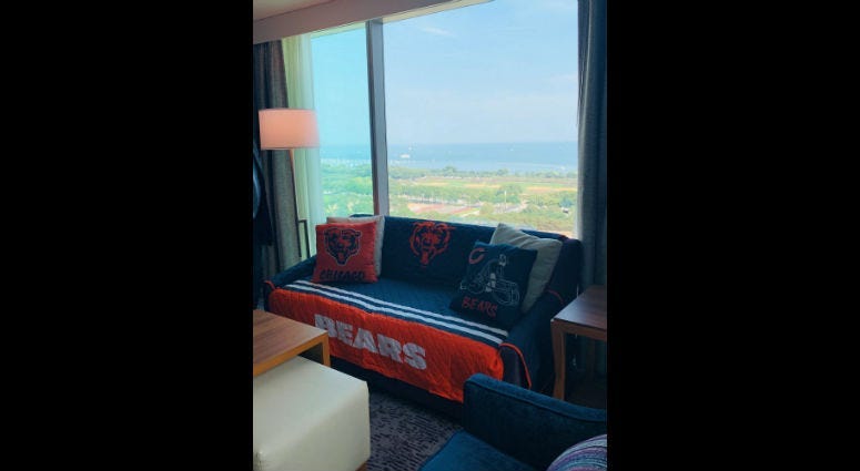 “Ultimate Bears Suite” at Homewood Suites by Hilton Chicago Downtown South Loop