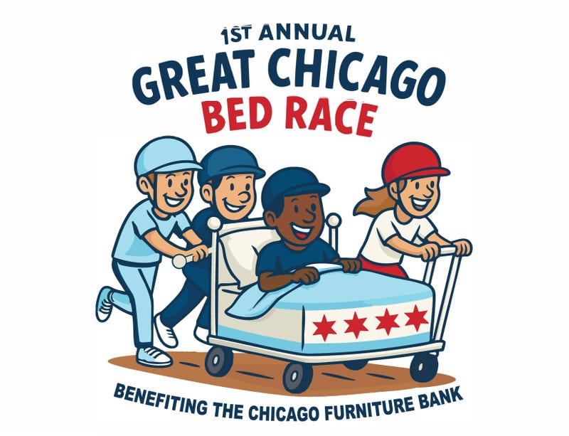 The Great Chicago Bed Race, hosted by the Chicago Furniture Bank, is set for Sunday, Sept. 28, outside Midwest Coast Brewing on the Near West Side.