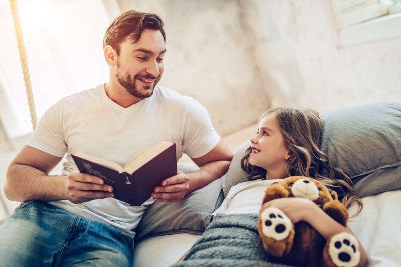 bedtime story dad daughter