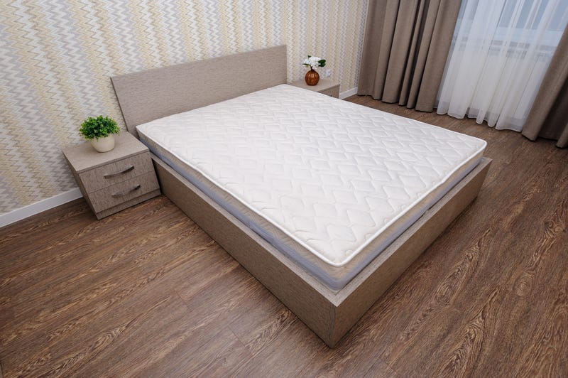 bed in room